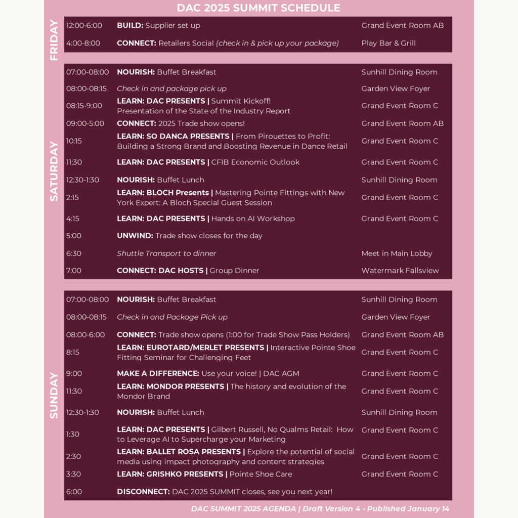 DAC Summit Agenda